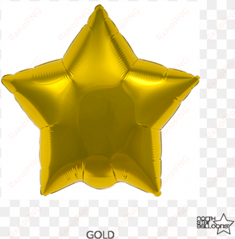 picture of foil balloon gold star 23cm - star metallic gold self sealing (flat) 22cm balloon