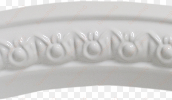 picture of marzi oval ceramic sink with romanesque - style