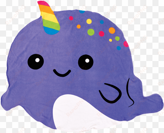 picture of narwhal oversized towel - narwhal