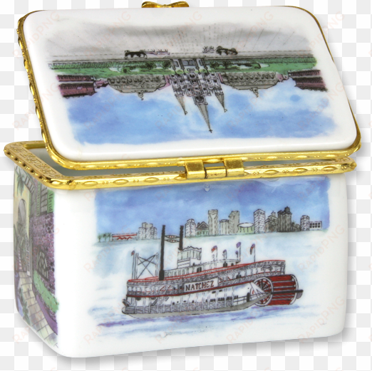 picture of new orleans grand tour box -limited edition - cajun creations new orleans ceramic keepsake/trinket