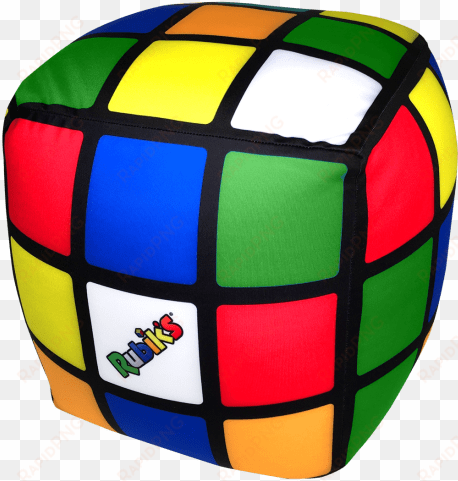 picture of rubik's® cube microbead pillow - iscream old school! rubik's cube shaped microbead pillow