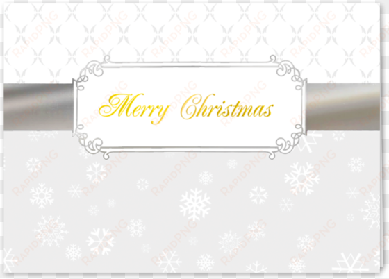 picture of silver christmas ribbon greeting card - sign
