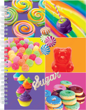 picture of sugar flip journal - iscream insulated lunch tote (sugar)