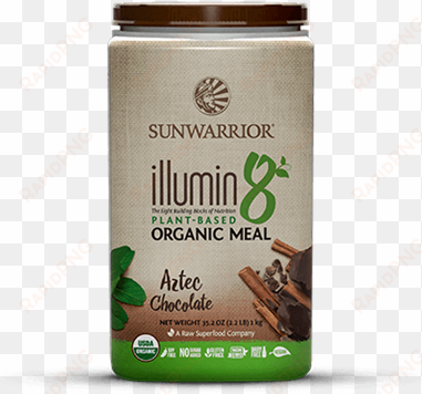 picture of sun warrior illumin8 organic meal, aztec - sunwarrior illumin8 aztec chocolate