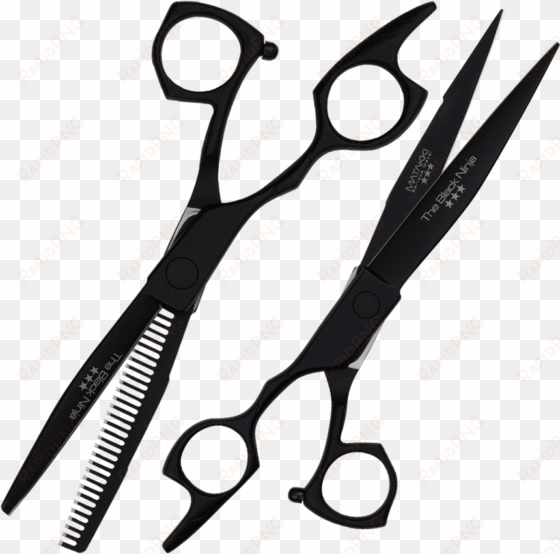 picture of the black ninja lefty set - hair-cutting shears