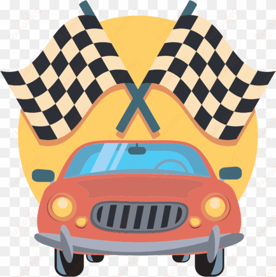 picture royalty free library and racing flags icon - race car clip art