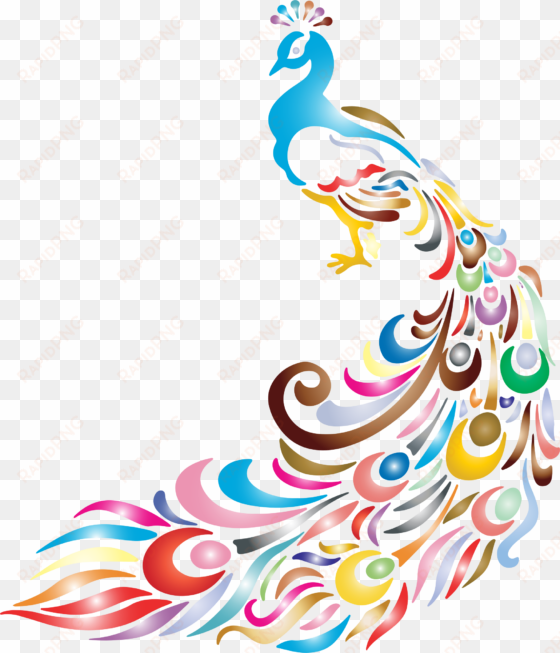 Picture Transparent Cartoon Peacock Clip Art Illustration - Peacock Workbook Of Affirmations Peacock Workbook Of transparent png image