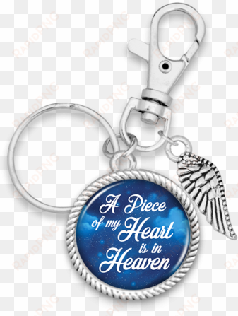 piece of my heart starry sky wing charm key chain - let your dreams take flight airplane charm key chain