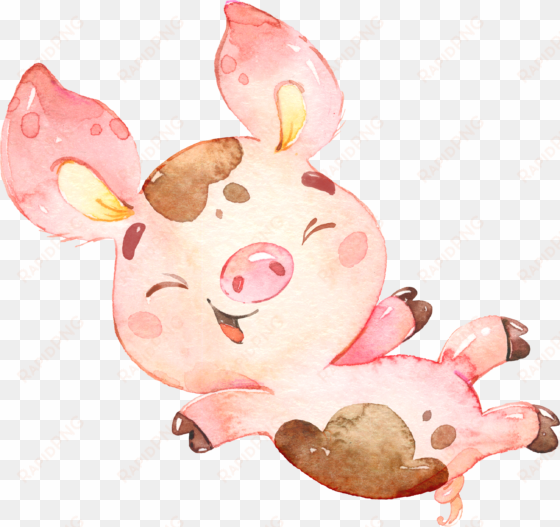 pig illustration, pig drawing, pig art, pigs, watercolor - drawing