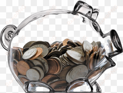 piggy bank transparent background download - glass piggy bank with money