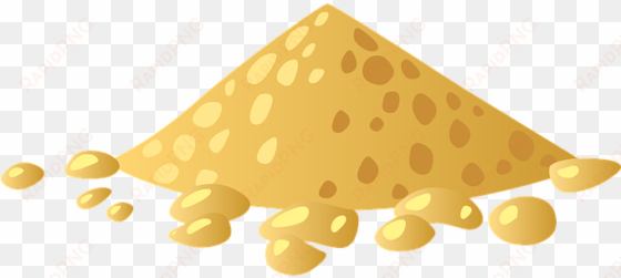 Pile, Heap, Pyramid, Yellow, Rocks - Cartoon Pile Of Sand transparent png image