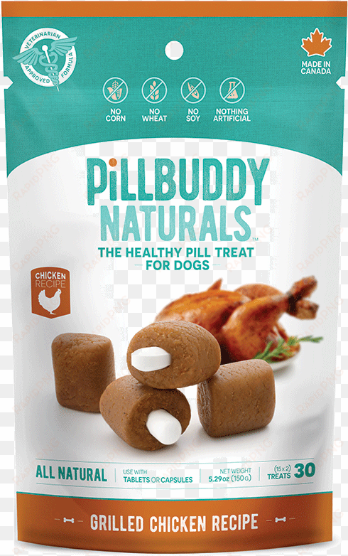 pill buddy grilled chicken dog treats - complete natural nutrition pill buddy naturals