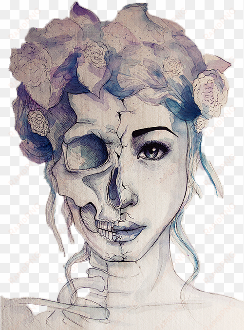 pin by corina burnette on drawings and pictures - half human half skull