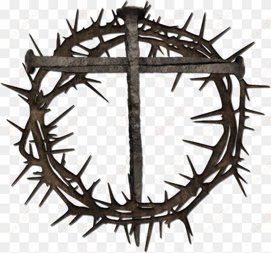 pin by crafty annabelle on easter clip art - crown of thorns and nail cross