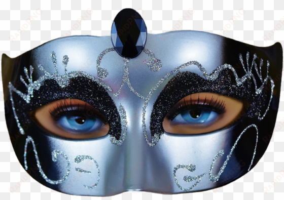 pin masquerade masks clip art transparent - person wearing mask transparent