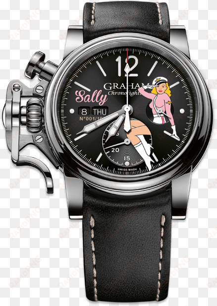 pin-up's name and limited edition serial number at - graham chronofighter nose art ltd