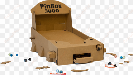 pinbox 3000 diy cardboard pinball kit - make wooden pinball machine