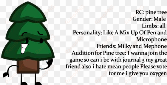 pine tree - cartoon