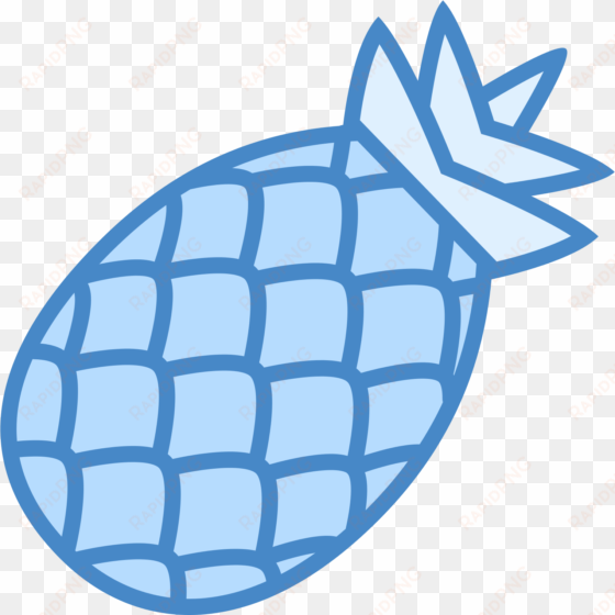 pineapple clipart blue - blue pineapple clip art free