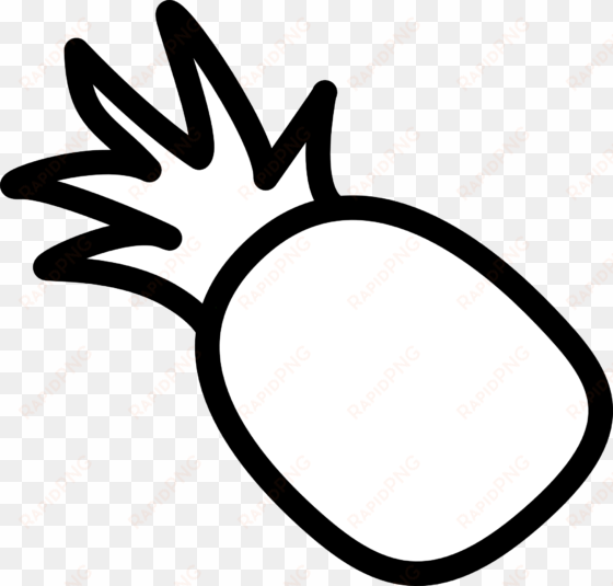 pineapple clipart printable - pineapple clipart black and white