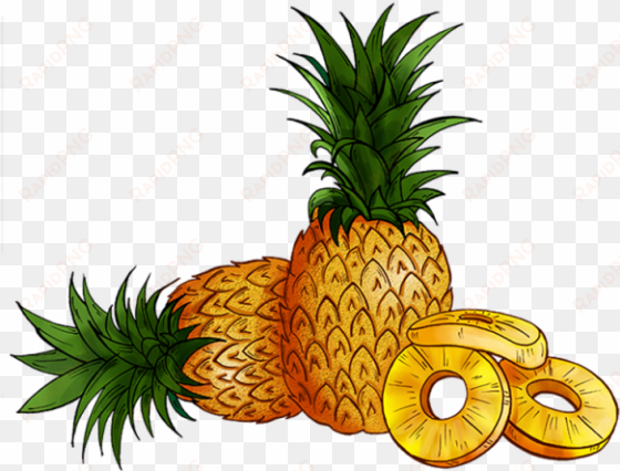 pineapple, food, green png and psd - psd