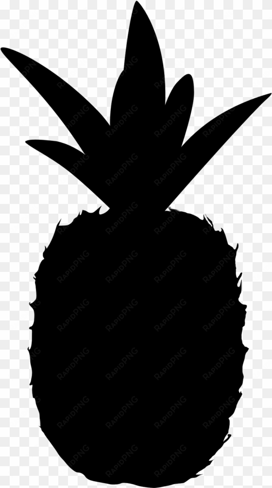pineapple silhouette png - silhouette pineapple shape png