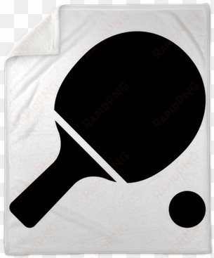 ping pong table tennis paddle with ball flat icon plush - table tennis