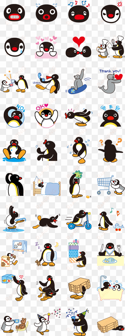 pingulinestickers - pingu line sticker