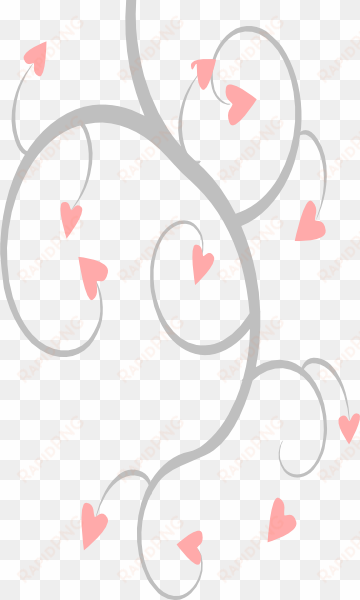 pink and grey scroll clipart png for web
