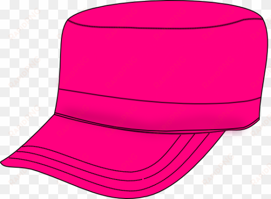 Pink Army Hat Clip Art At Clker - Army transparent png image