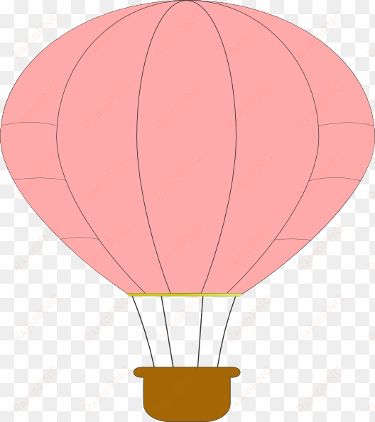 pink balloon clip art - pink hot air balloon clipart