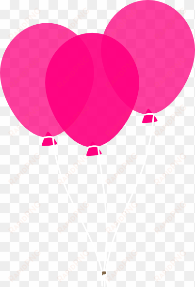 pink balloons clip art at clker - clipart pink balloons