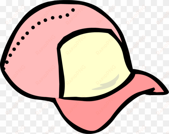 pink baseball cap - club penguin hat id