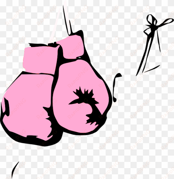 pink boxing gloves clip art at clker - boxing gloves black and white