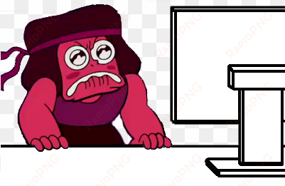 pink cartoon human behavior clip art fictional character - ruby steven universe meme