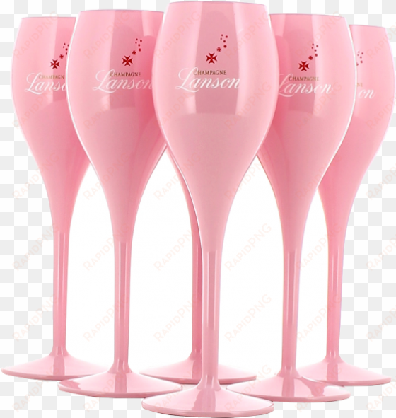 pink champagne png - champagne stemware