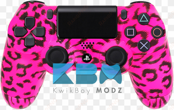 pink cheetah custom ps4 controller - led camo ps4 controller