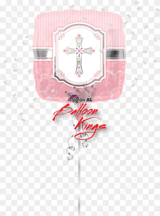 pink cross blessings - 18 inch communion blessing pink packaged