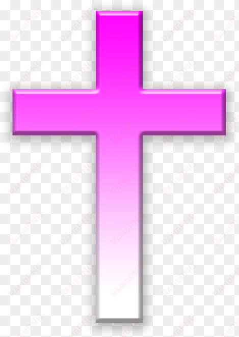 pink cross png - jesus cross hd png