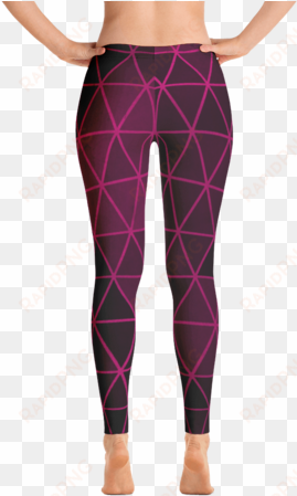 pink diamond graphic print leggings - altino leggings - #1e563e - black chocolate cherry