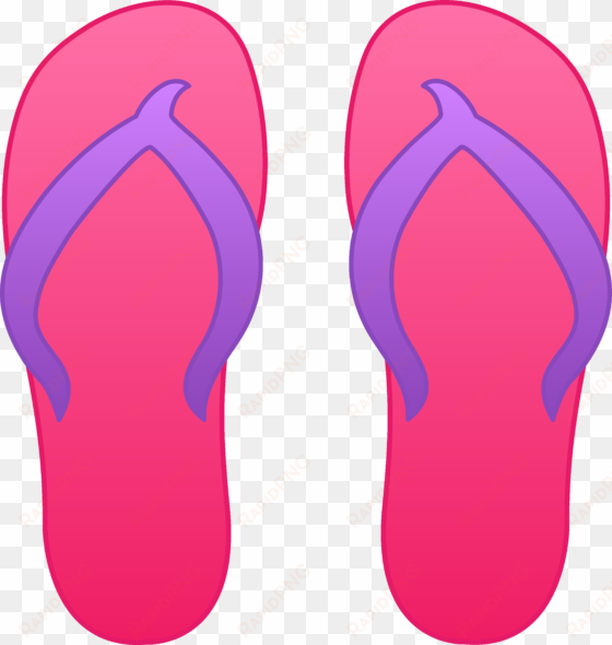 pink flip flops - flip flops clip art