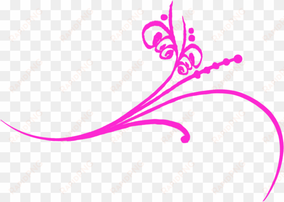 pink flourish clipart - pink flourish png