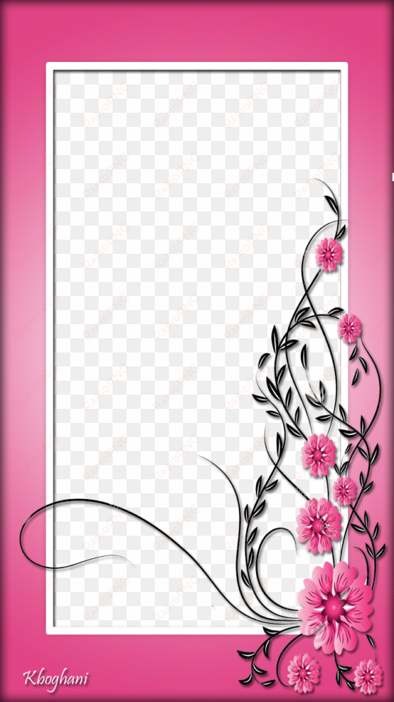 pink flower frame - flower
