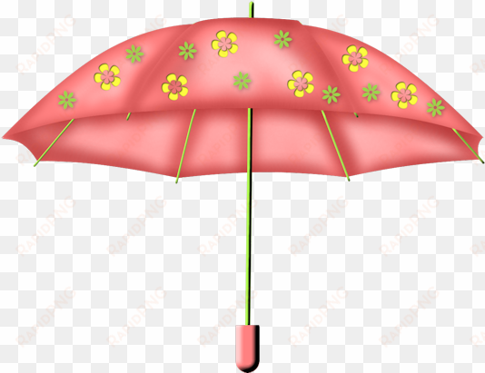 pink flower umbrella png - portable network graphics