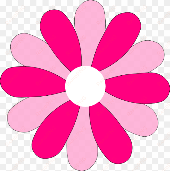 pink gerber daisy clip art at clker - pink daisy flower clipart