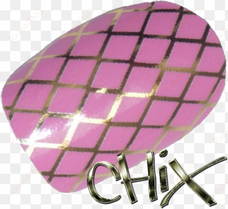 pink gold chrome fishnet - chix nails - quality nail wraps chix nails nail wraps