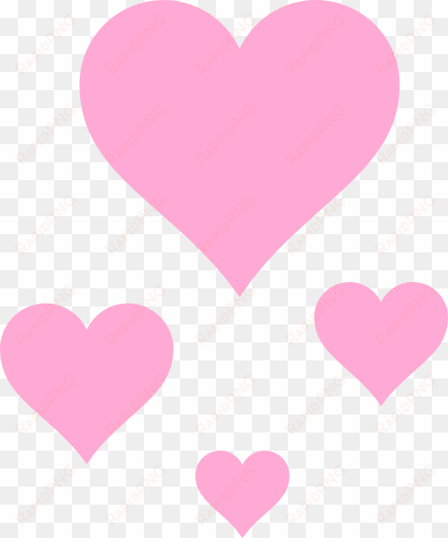 pink hearts png - pink hearts clipart