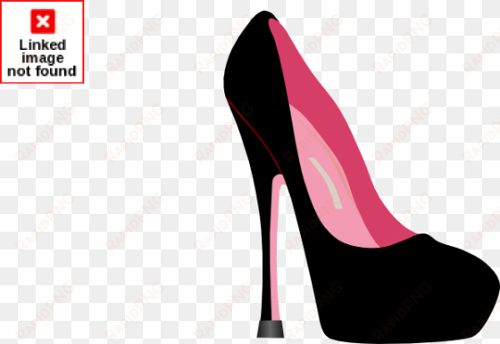 pink high heels clipart - black high heel clipart