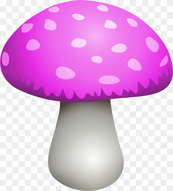 pink mushroom png clipart - mushroom
