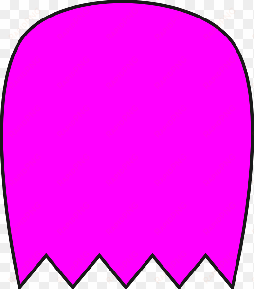 pink pacman ghost clip art at clker com vector online - pac man ghost clip art